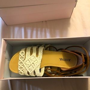 Size 7 Woven Flat Sandles